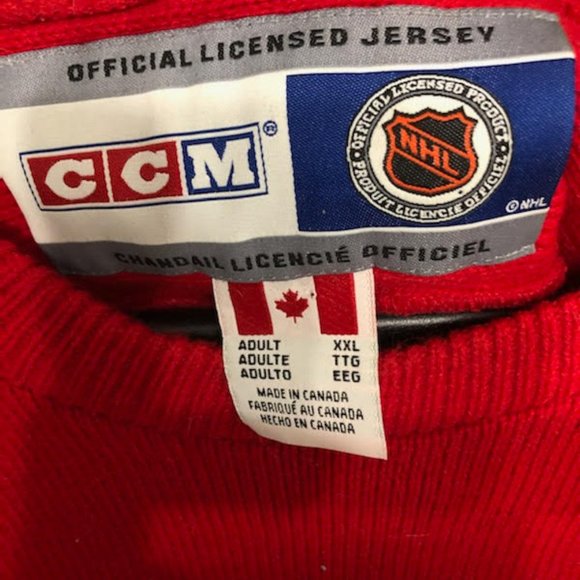 *RARE* VINTAGE CHICAGO BLACKHAWKS CCM HERITAGE SWEATER JERSEY MADE IN CANADA - Picture 6 of 7